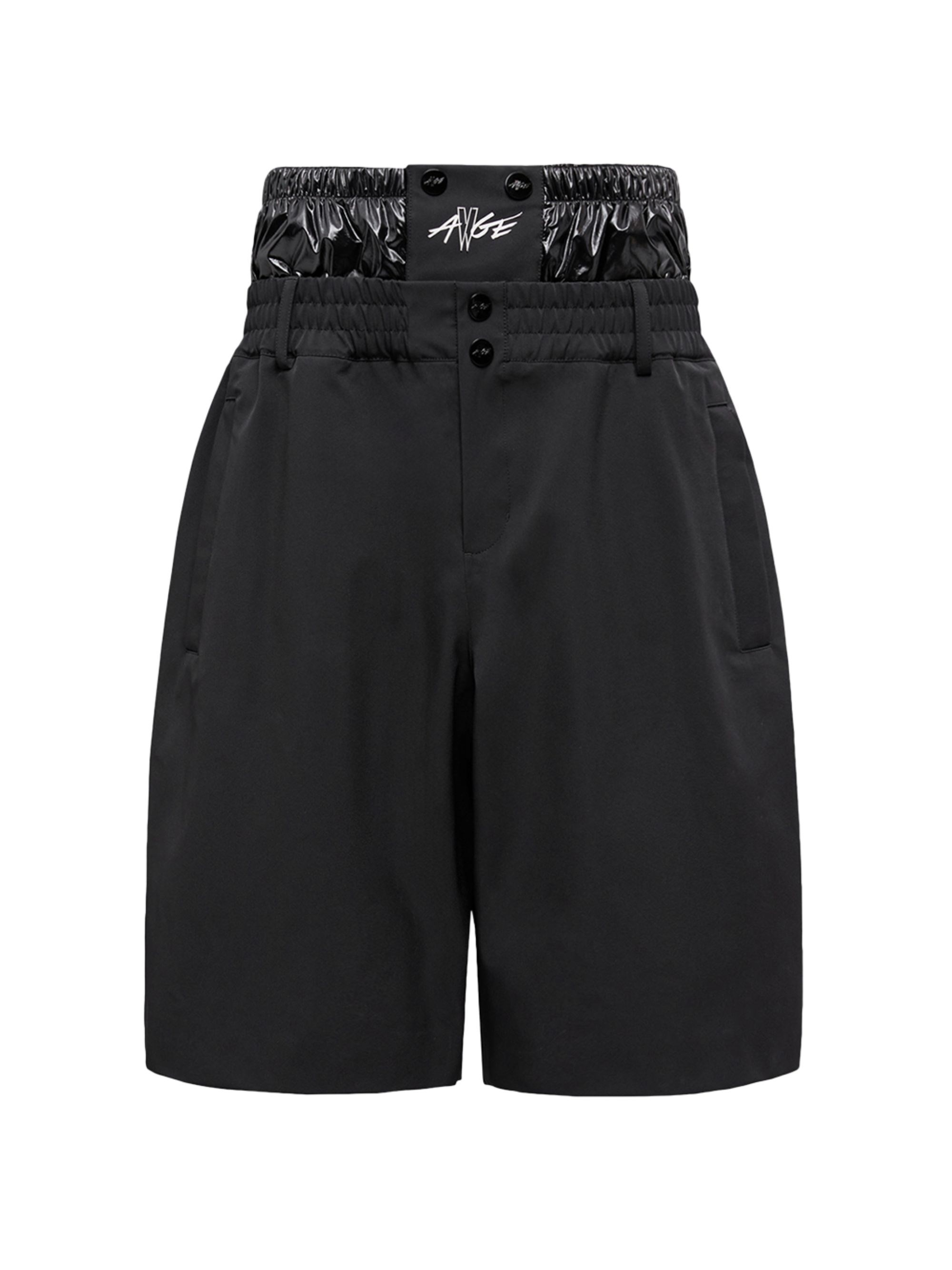 Hight Waist Shorts With Logo