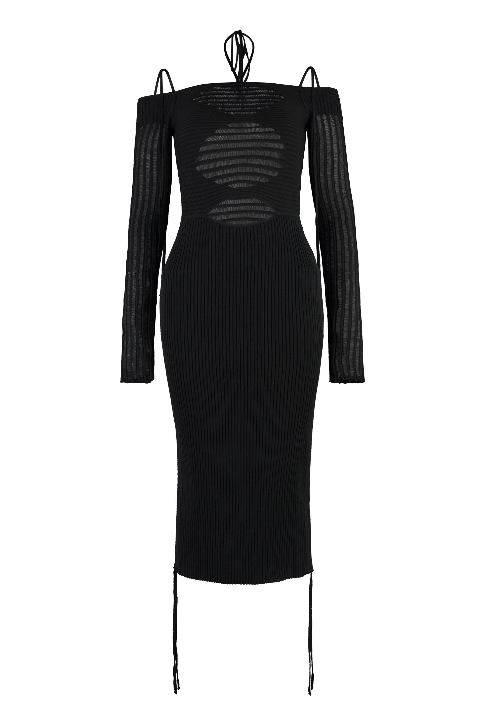 Ribbed Knit Mini Dress