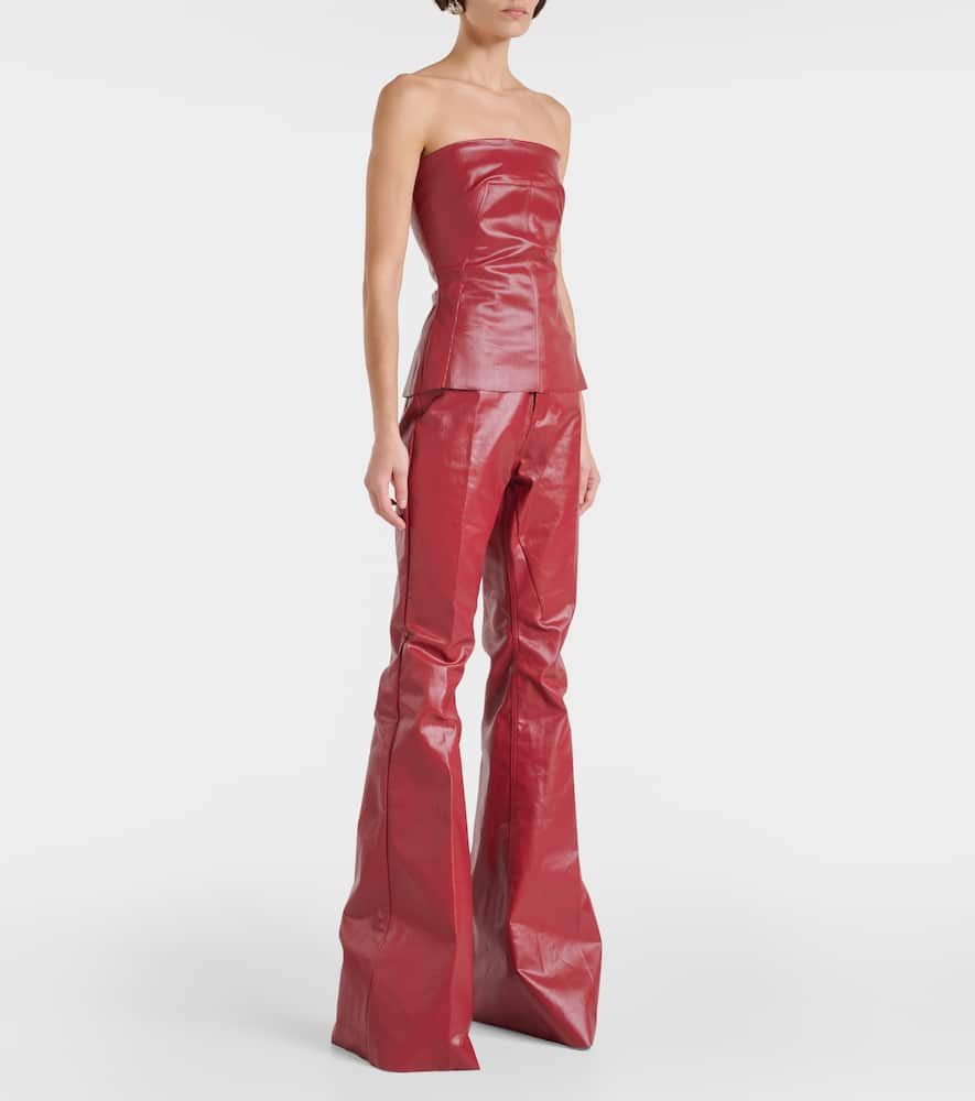 Rick Owens Coated denim corset top