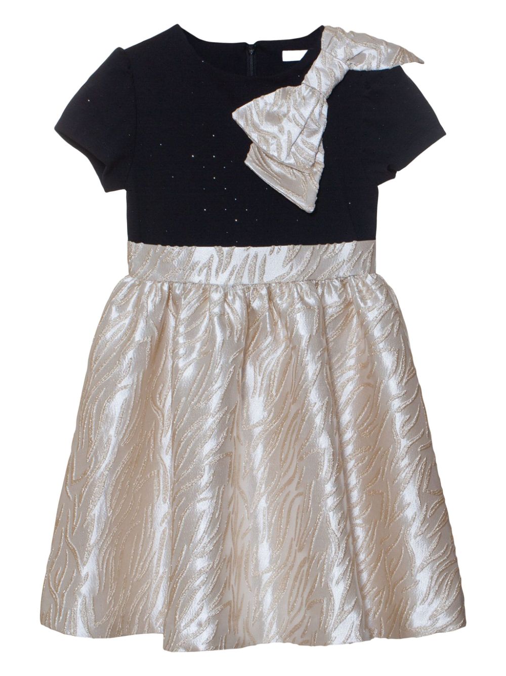 Bow-detailing dress - Gold