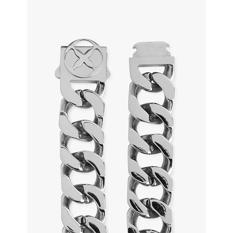 Mens Stainless Steal Integer Recycled Stainless-steel Bracelet