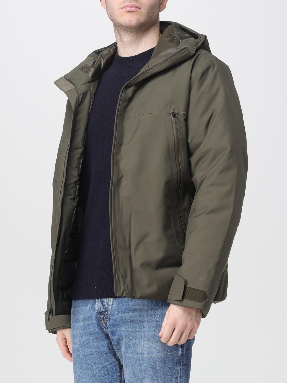 Coat Men color Green
