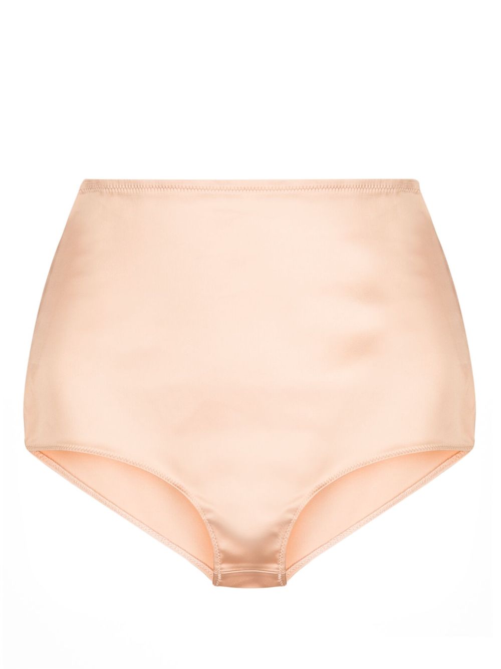 High-waisted satin mini shorts - Black
