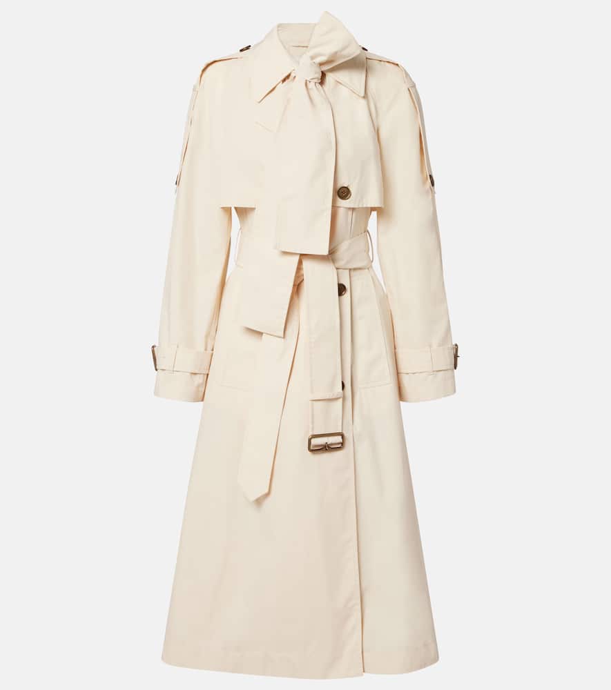 Belted trench coat