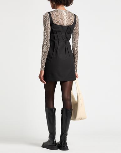 Woman Mini dress Black Size 2 Cotton