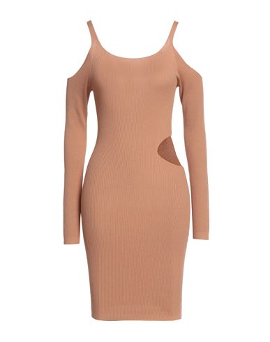 Woman Mini dress Apricot Size ONESIZE Viscose, Polyester