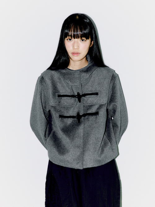 WOOL DUFFLE SHORT COAT