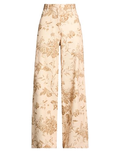 Woman Pants Beige Size 10 Cotton