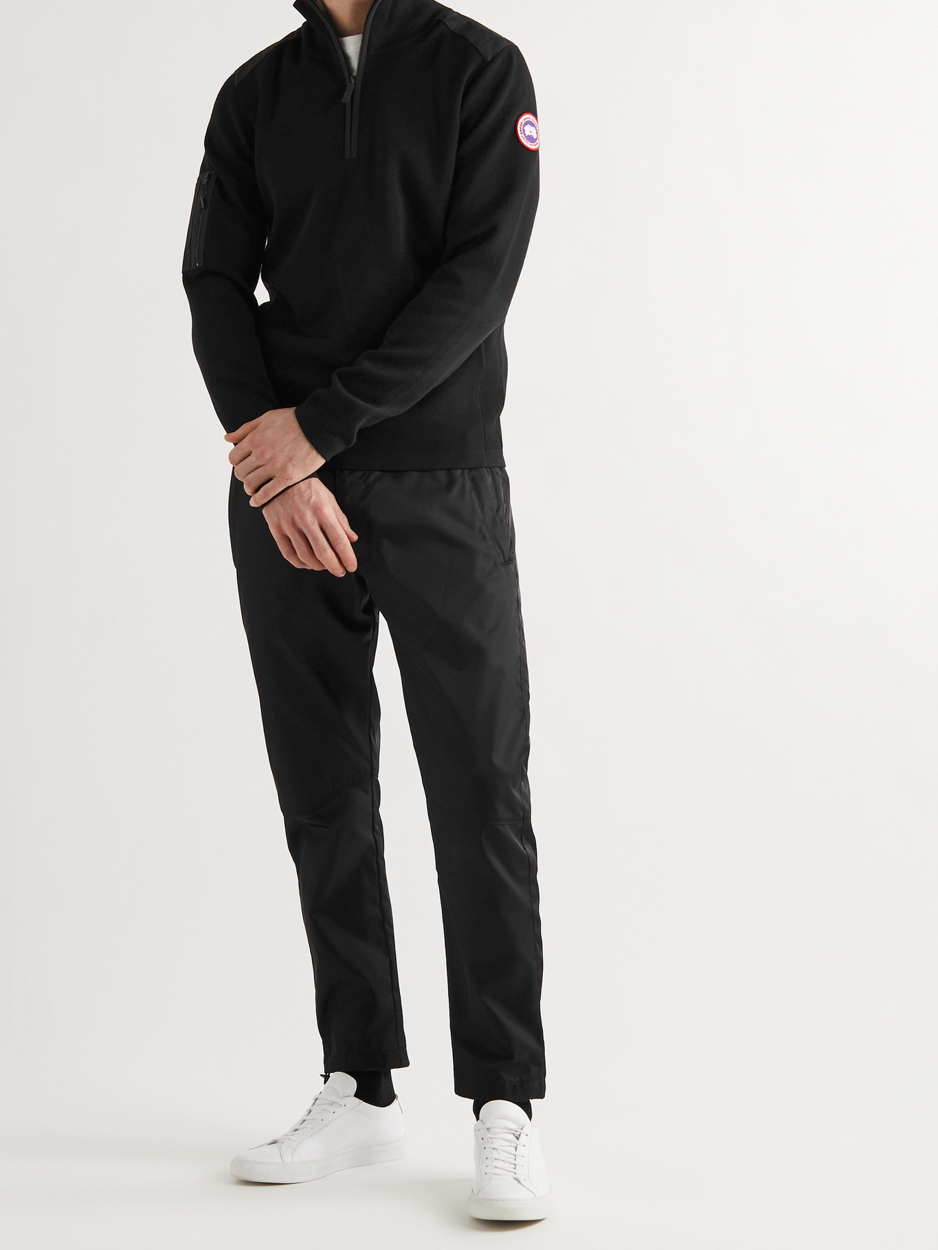 Stormont Slim-Fit CORDURA-Trimmed Merino Wool Half-Zip Sweater