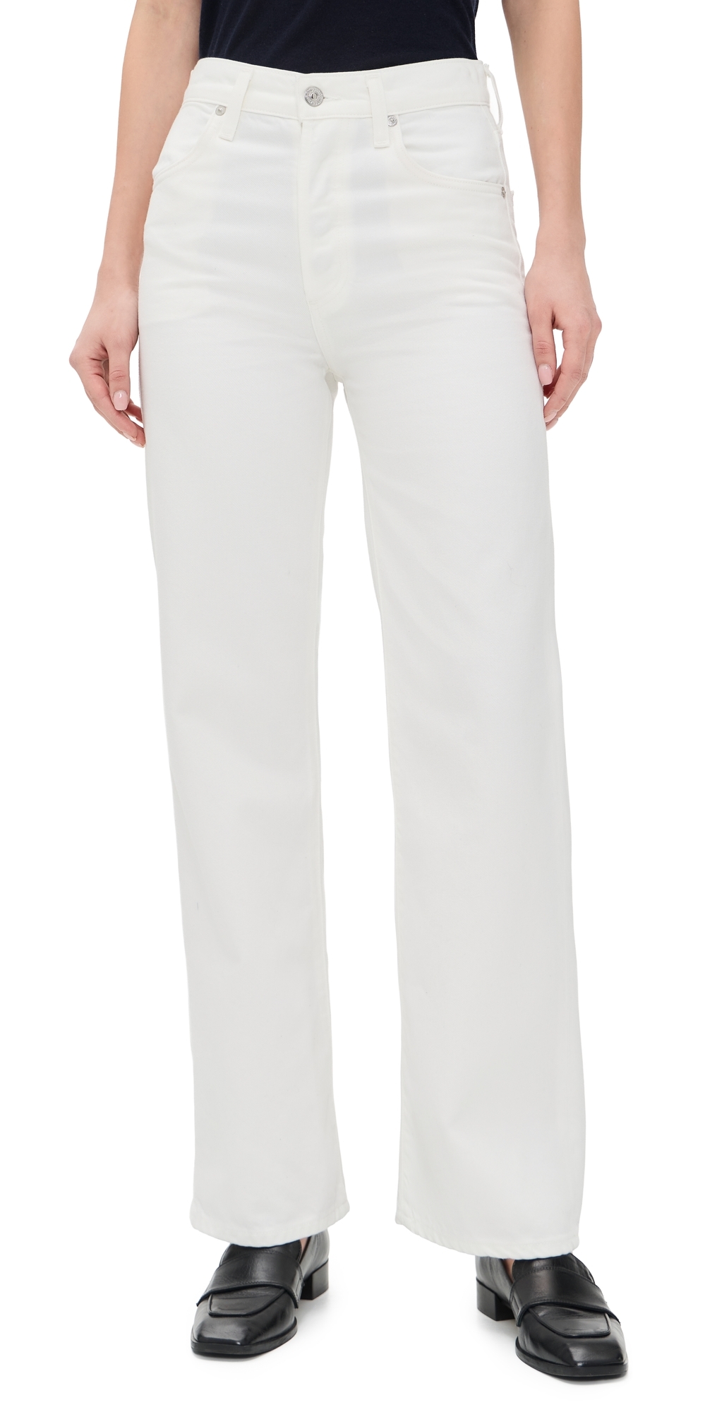 Annina Straight Leg Jeans Soft White