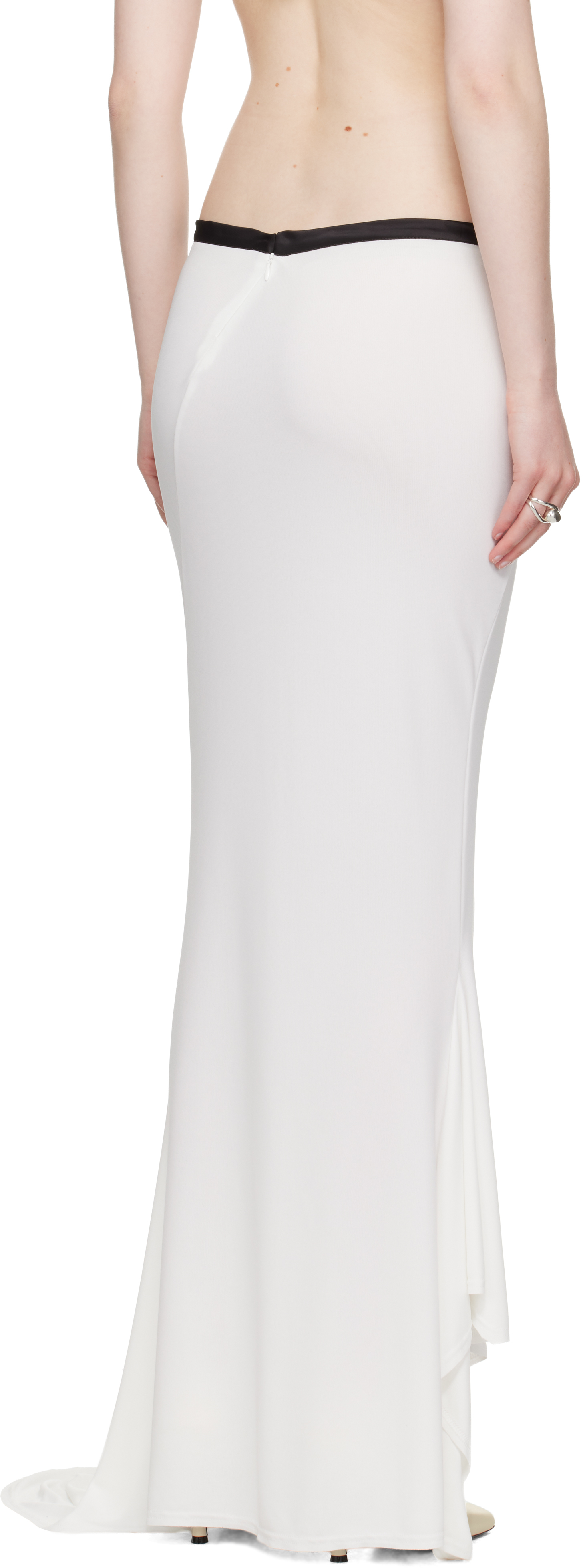 SSENSE Exclusive Bridal Capsule Asymmetric Fish Tail Maxi Skirt