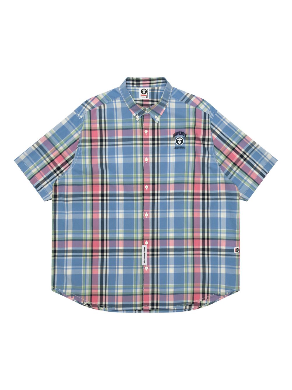 AAPE BY *A BATHING APE® checked shirt - Blue