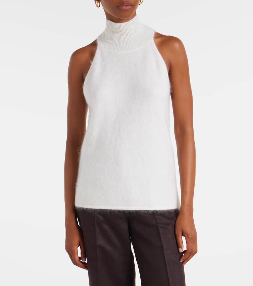 Leya knitted cashmere tank top