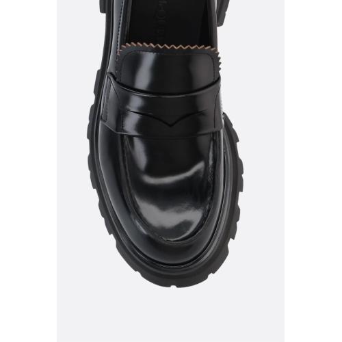(N26) 알렉산더맥퀸 여성 로퍼 Wander brushed leather loafers