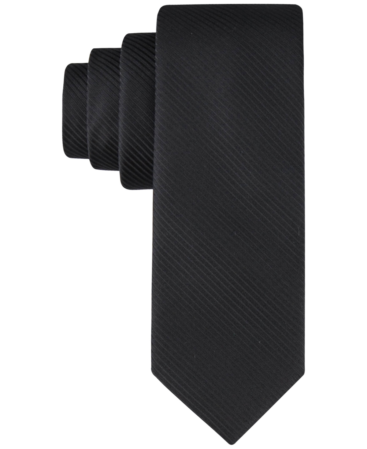 Men's King Cord Solid Tie - Black