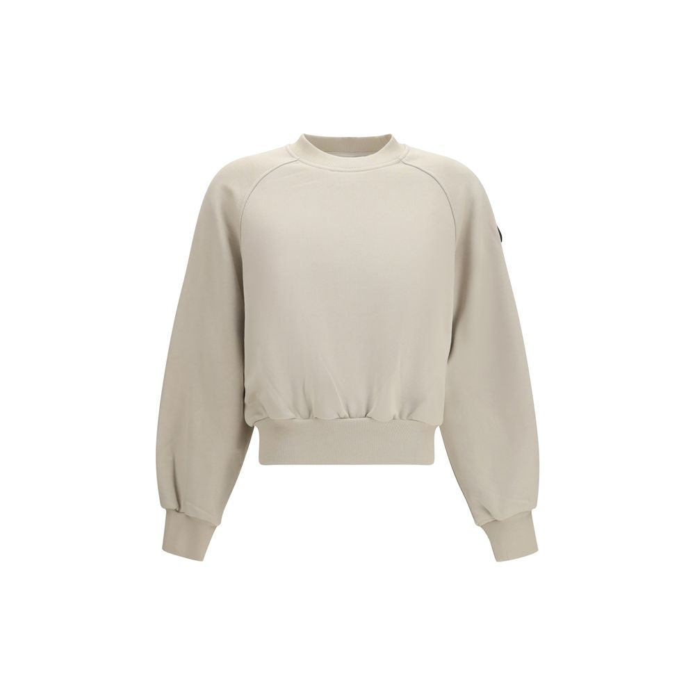 Cotton-Polyester Blend Sweatshirt — Beige