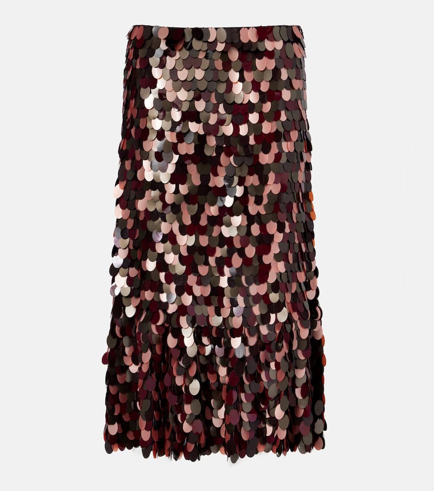 Sequined midi skirt