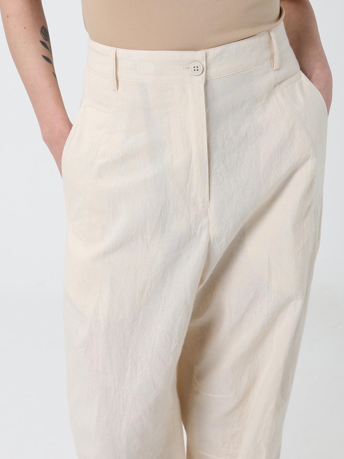 Pants Woman color Ecru