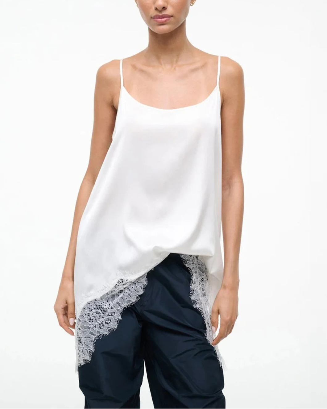 Chloe Silk Cami Ivory