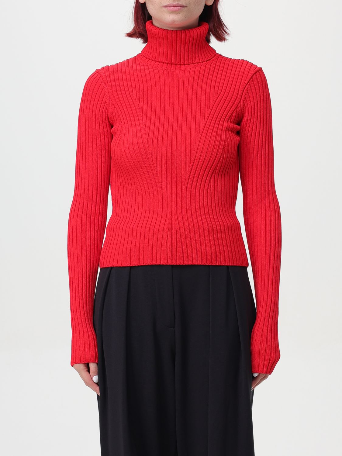 Roll-neck top - Red