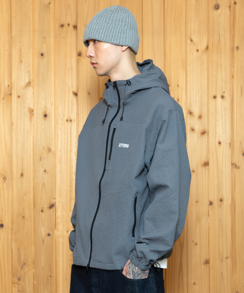 XJ132 Check Wrinkle Windbreaker