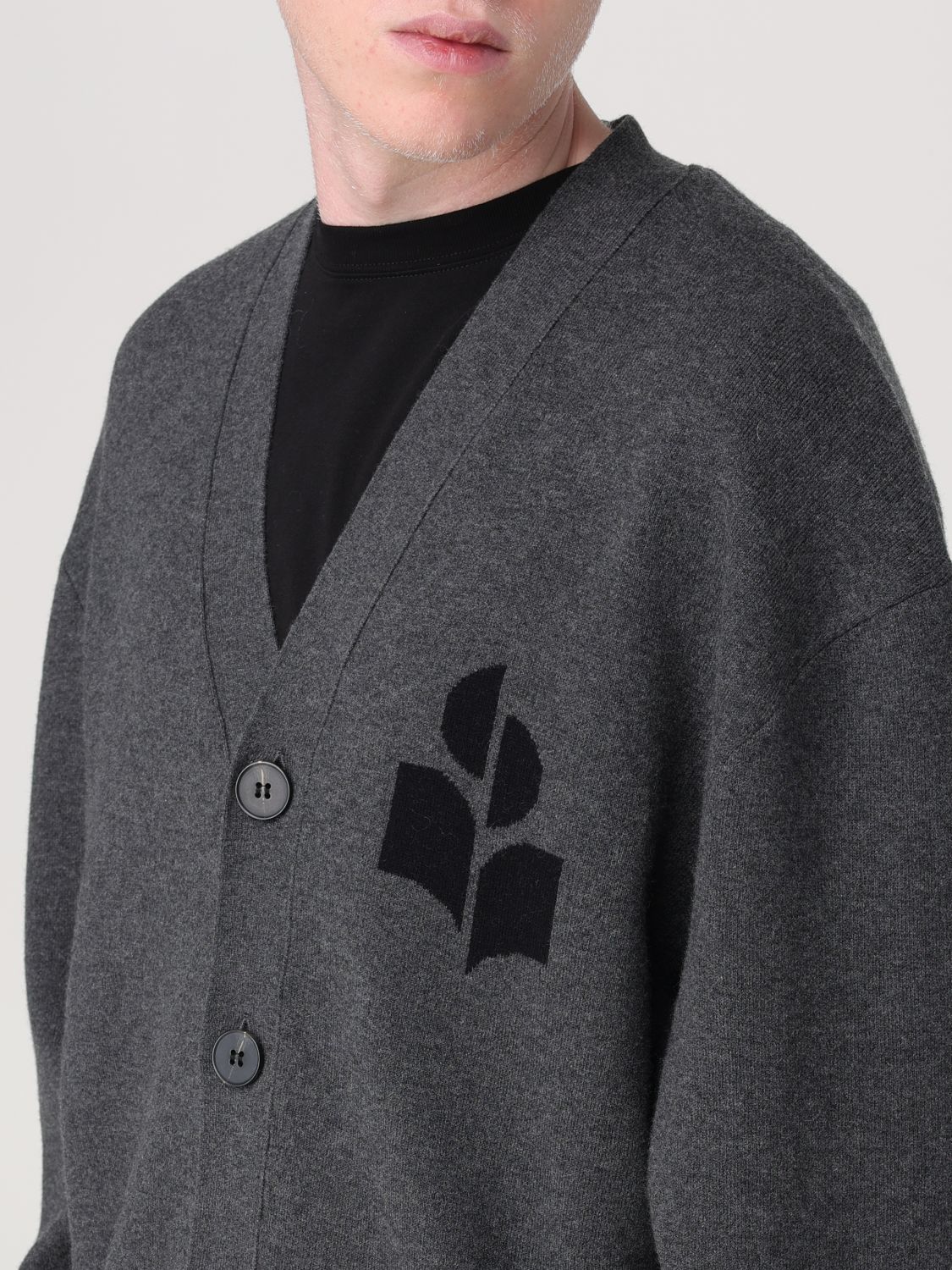 Cardigan Men color Grey