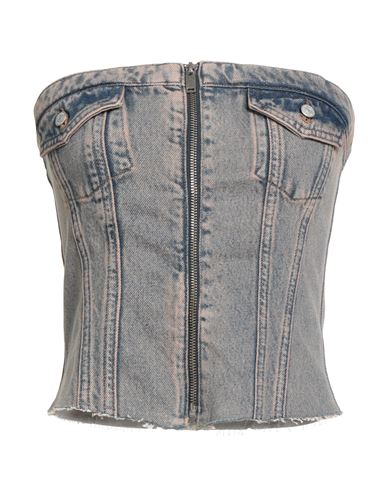 Woman Top Blue Size XS Cotton