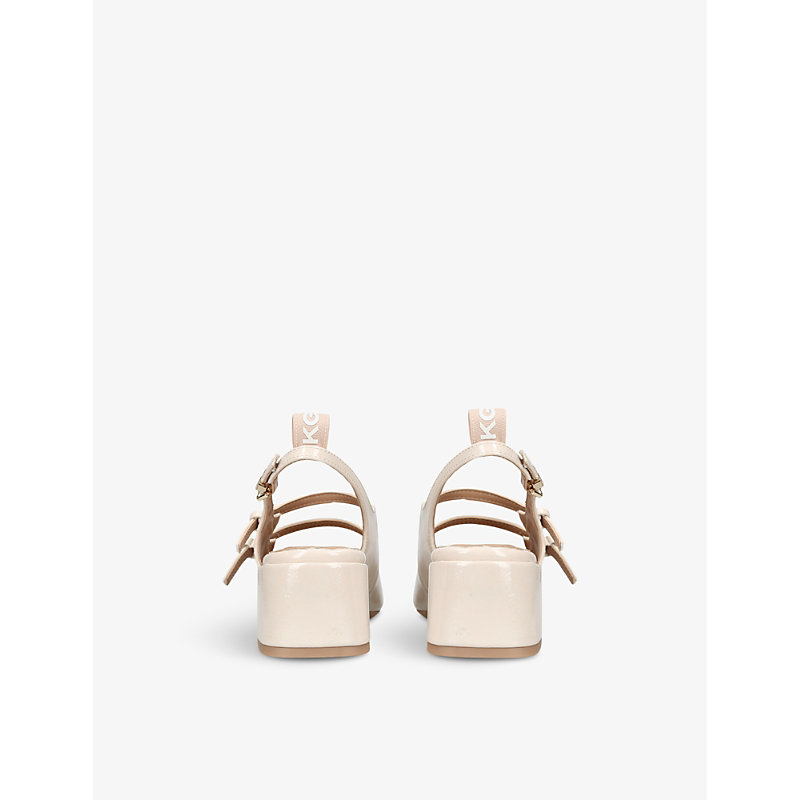 Womens Bone Amy Patent Faux-leather Mary-Jane Court Shoes