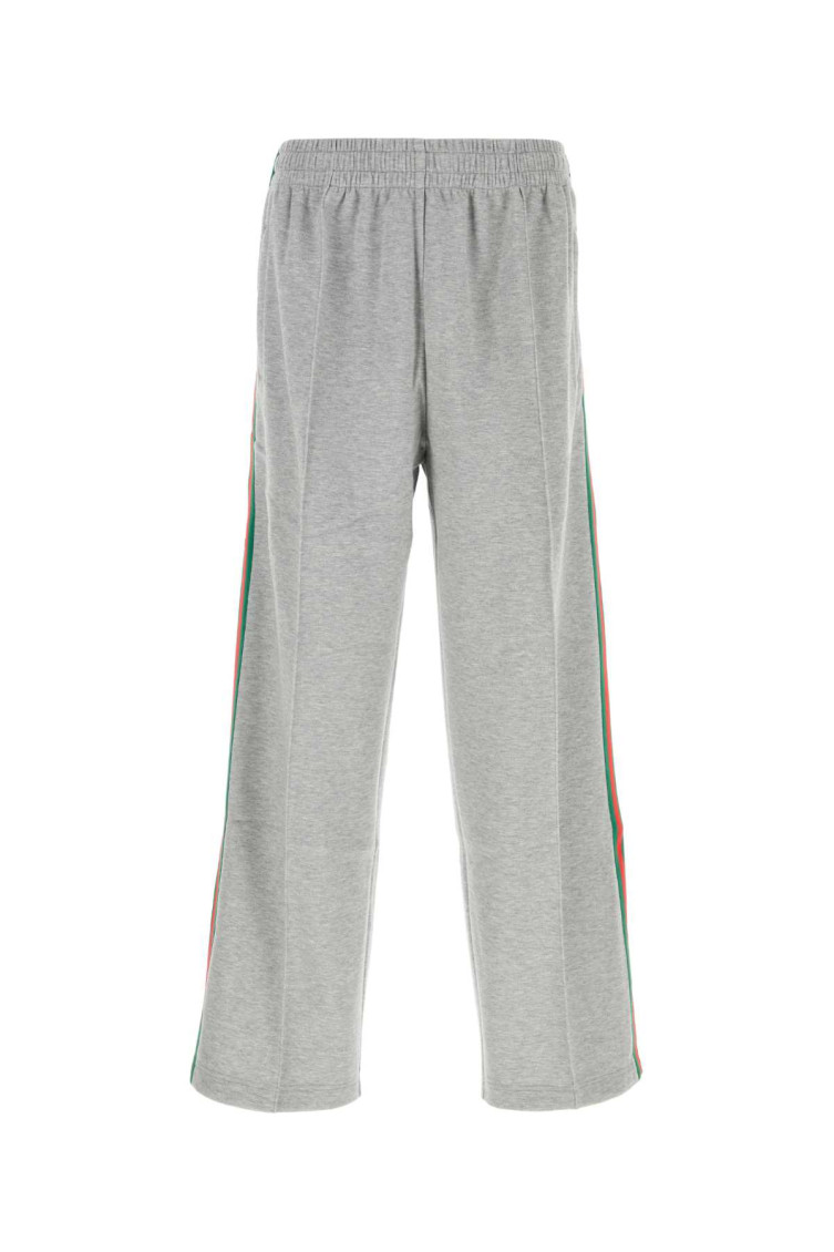 Grey Cotton Blend Joggers