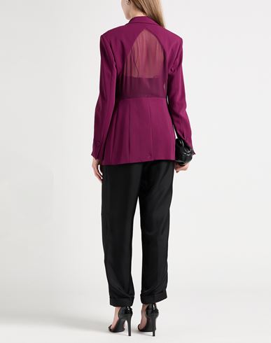 Woman Blazer Plum Size 8 Viscose, Elastane, Polyester