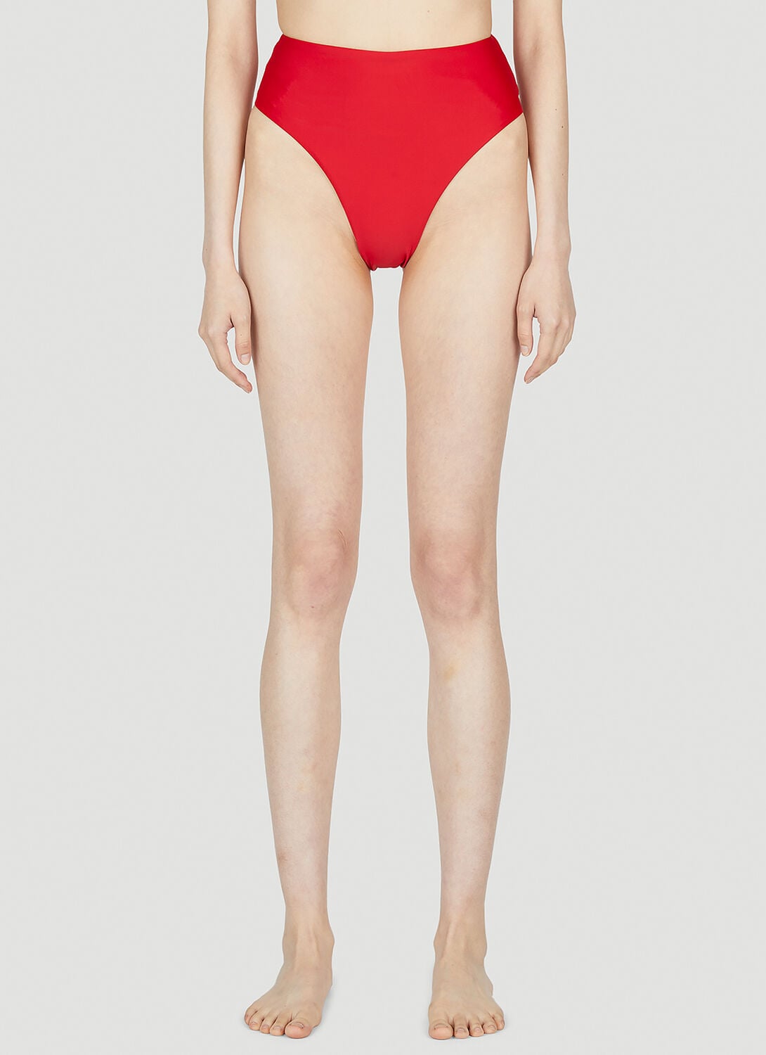 90's High Waist Bikini Bottoms - Woman Swimwear Red Uk