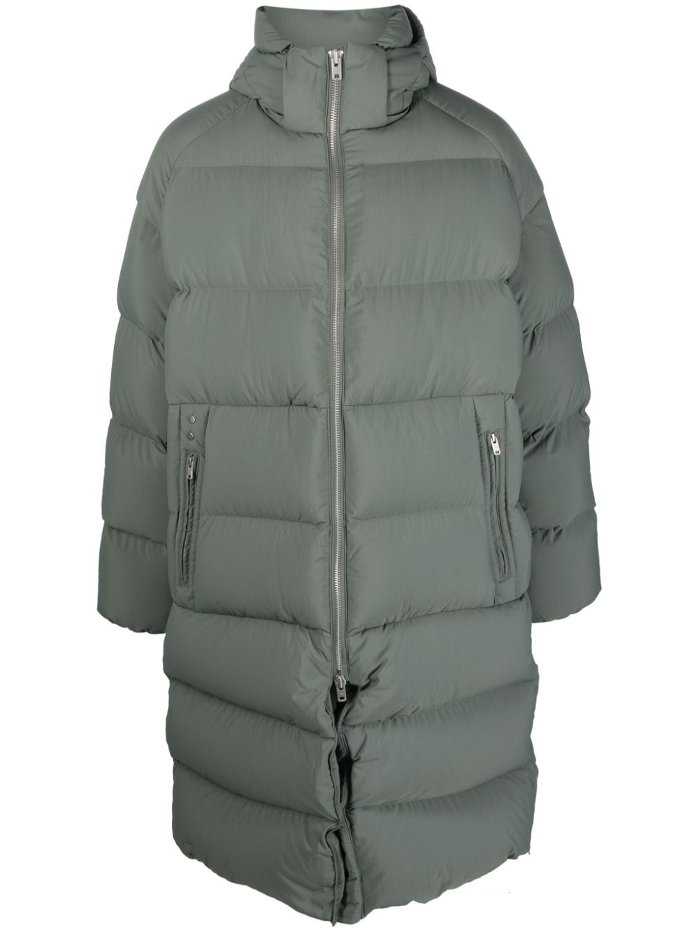 Quilted parka coat - Green