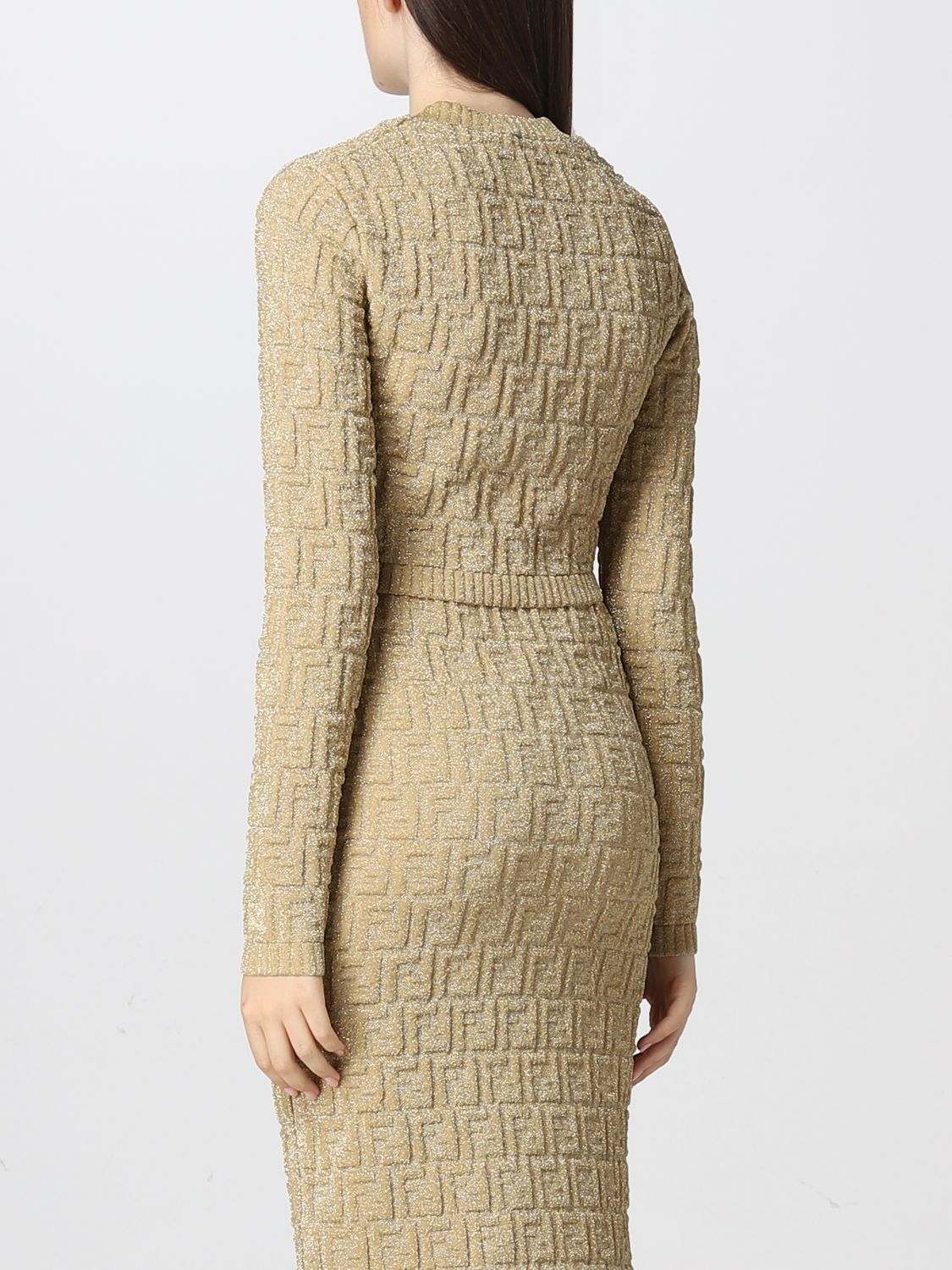 Cropped jumper with all-over logo