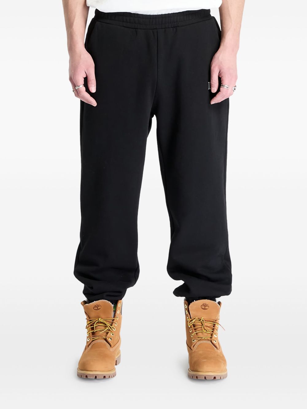 Cotton track pants - Black