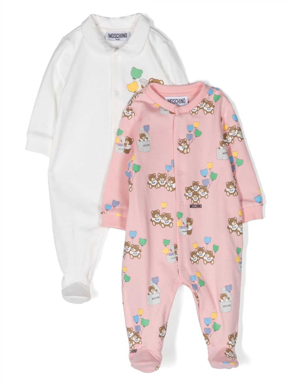 Teddy Bear-print pyjamas (pack of two) - White