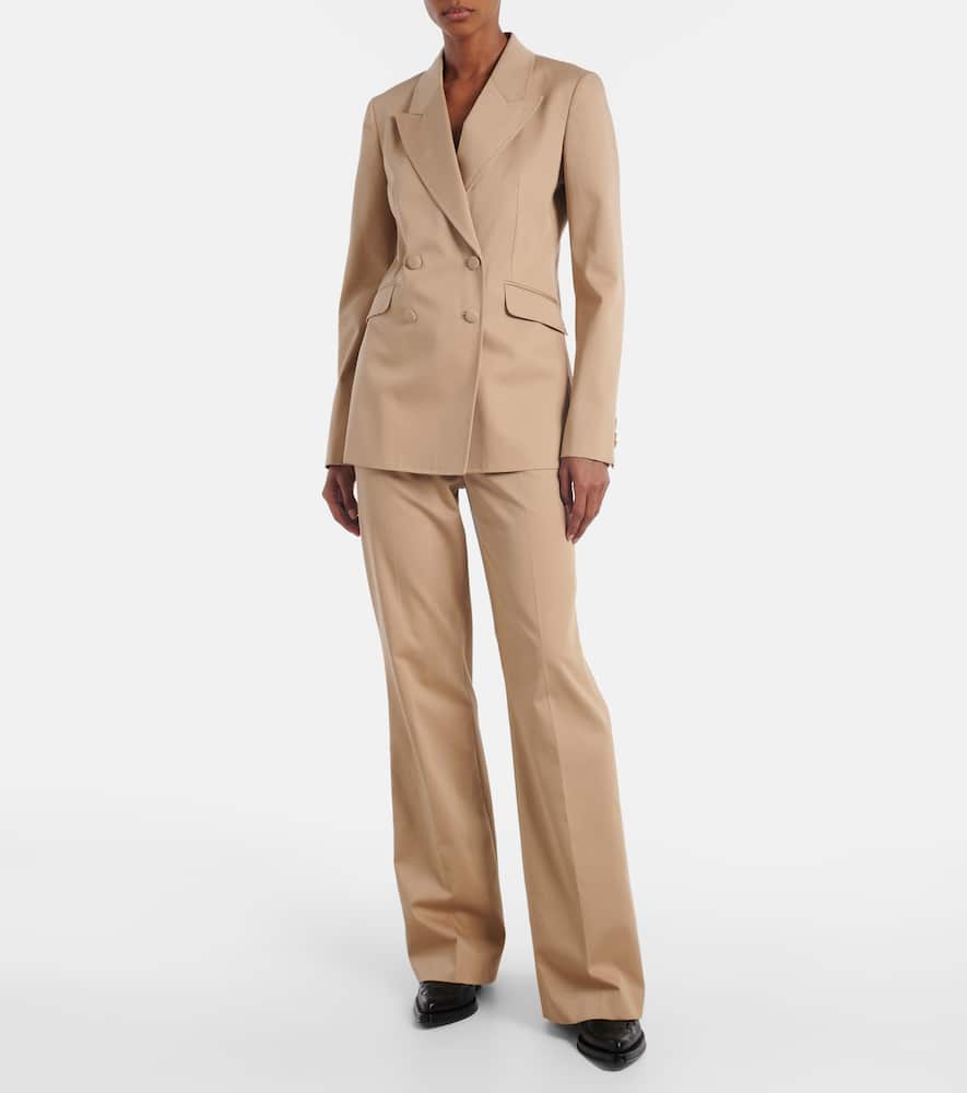 Angela double-breasted cotton blazer
