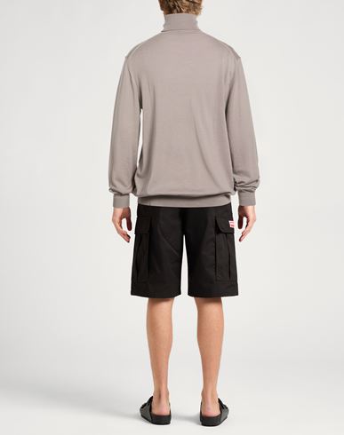 Man Turtleneck Taupe Size XXL Virgin Wool