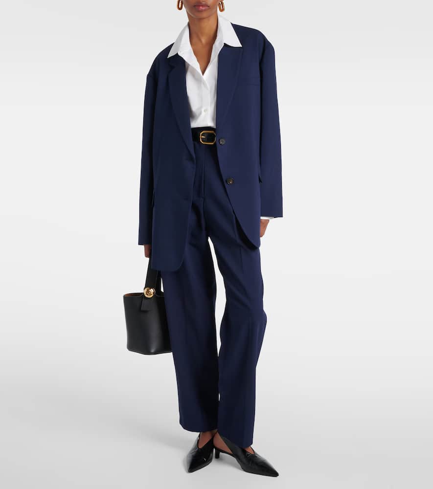 Bea high-rise straight pants