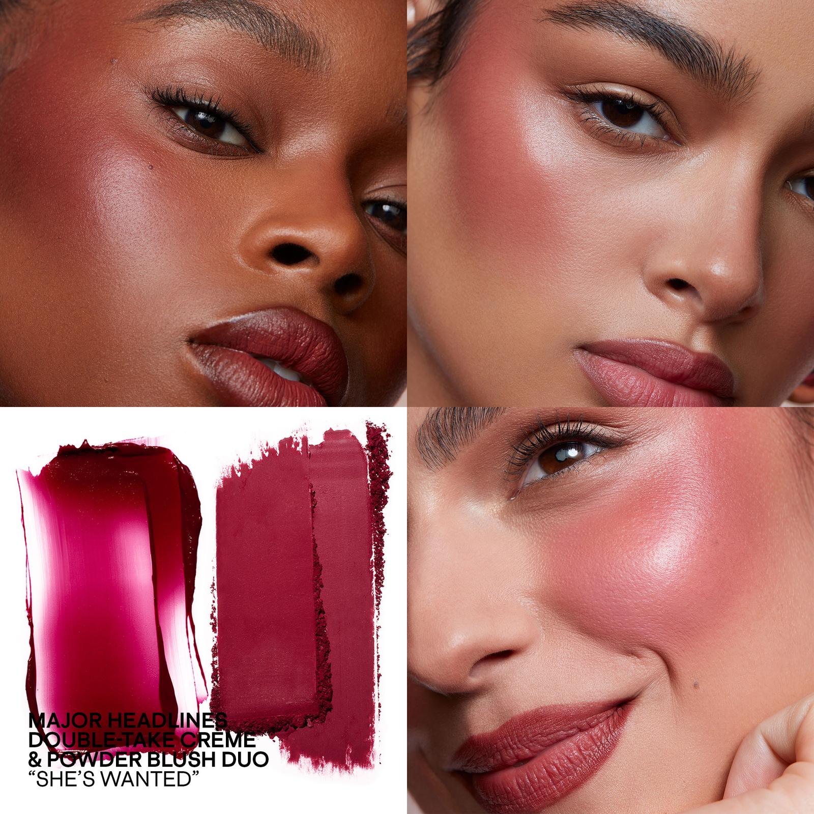 PATRICK TA Major Headlines Double-Take Cream and Powder Blush Duo Various Shades - She's Wanted