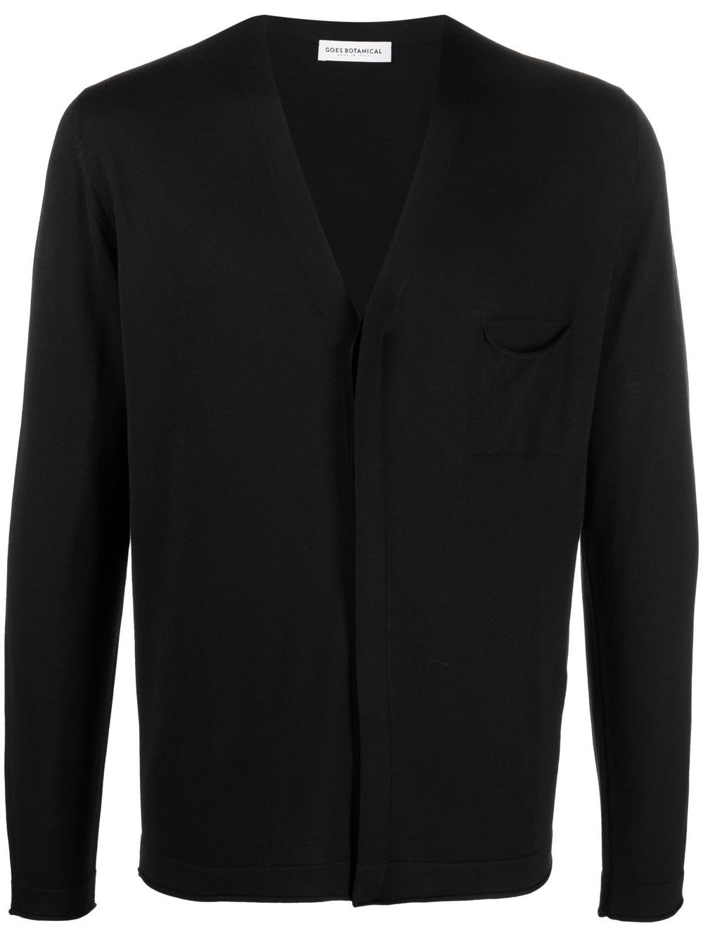 GOES BOTANICAL V-neck merino cardigan - Blue
