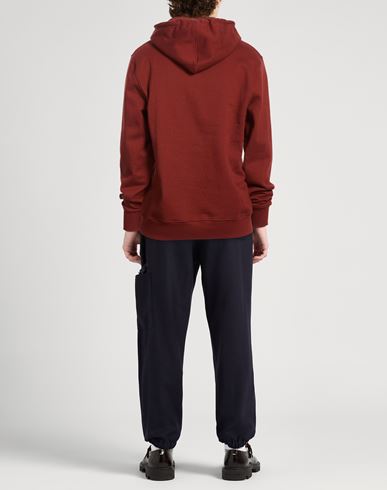 Man Sweatshirt Brick Size L Cotton