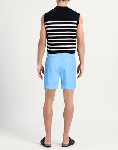 Man Shorts & Bermuda Shorts Light blue Size 30 Linen