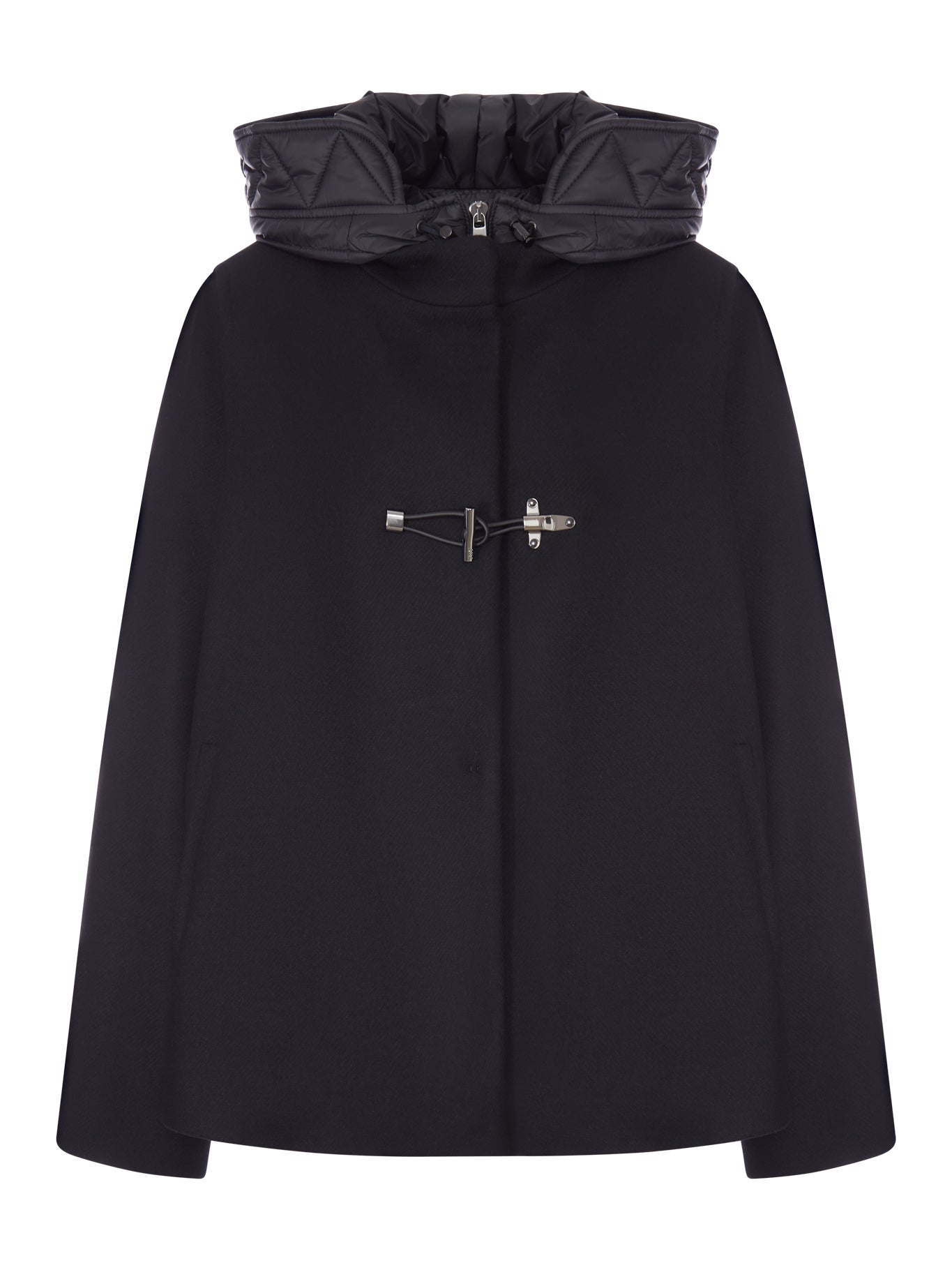 CAPPA TOGGLE COAT IN PANNO GARZATO DI LANA E CASHMERE - Fay Archive - Donna