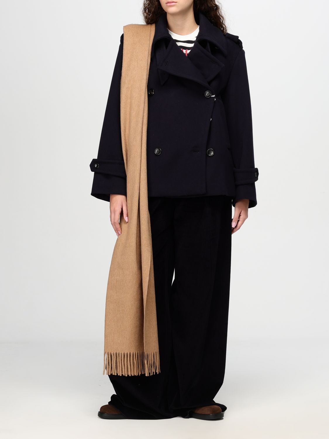 Coat Woman color Blue