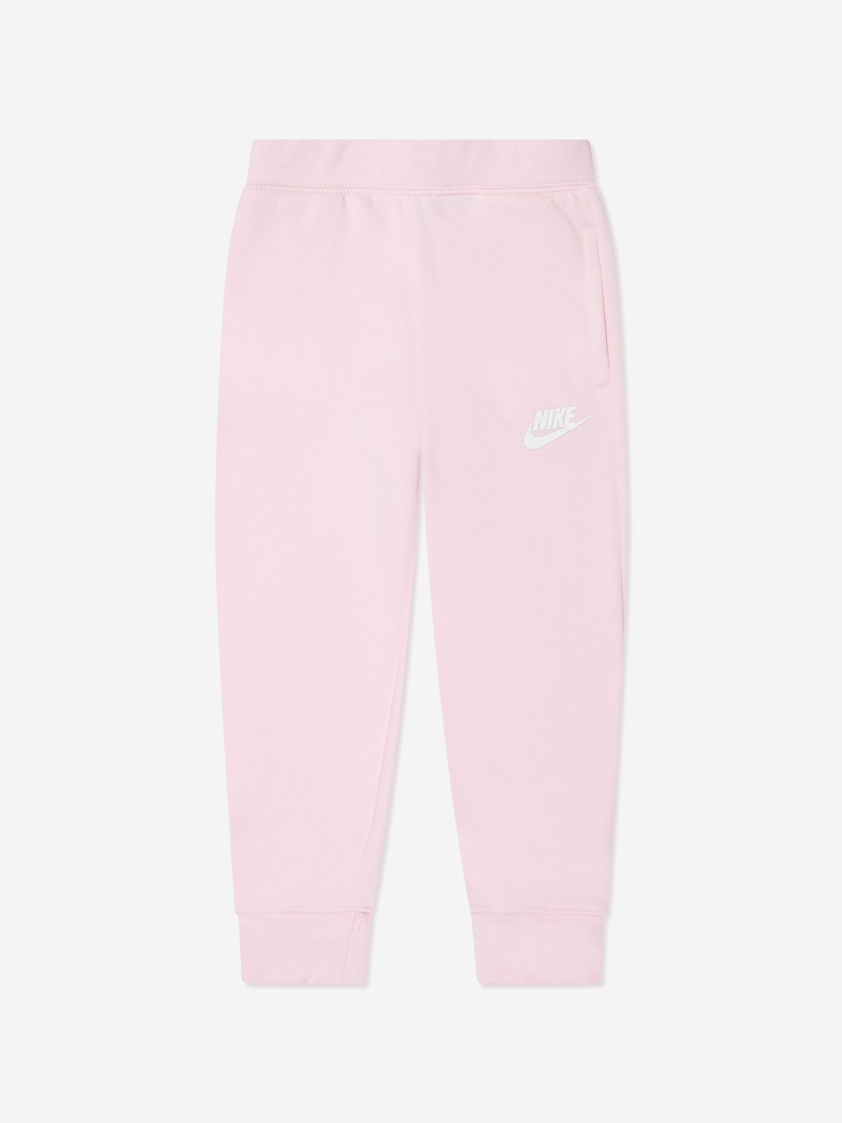 Girls Club Fleece Joggers in Pink