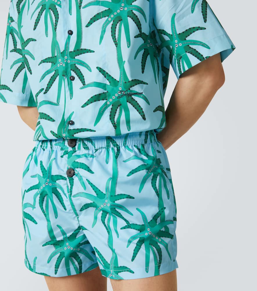Jean printed cotton poplin shirt