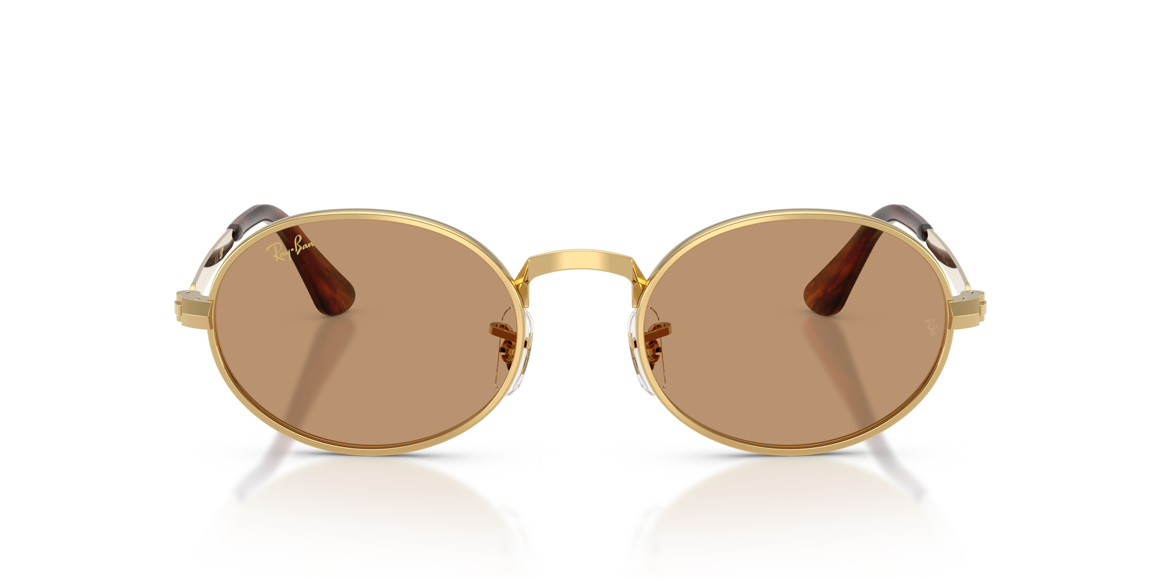 Ray - Ban Unisex Ray - Ban A$AP Rocky RB3931 001/53 Gafas de sol Metal Oro Marrón Pillow Norma