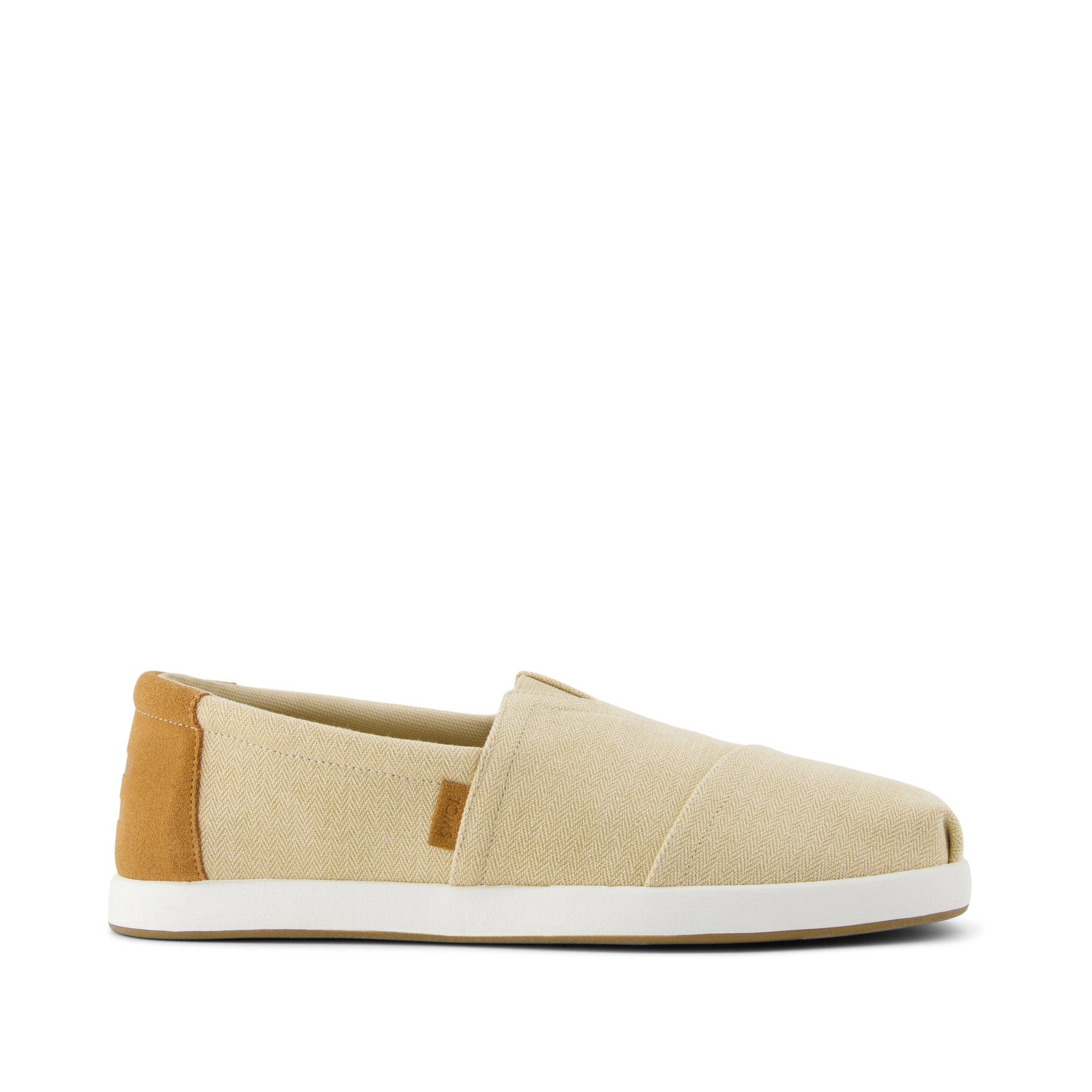 Men's Alp FWD Almond Herringbone Canvas and Tan Suede Slip On