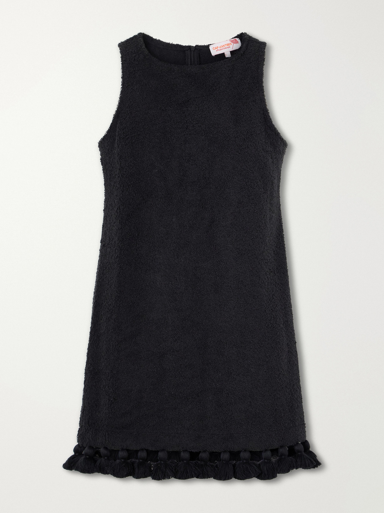 Cap d'Antibes - Manon Cotton-terry Mini Dress - Black