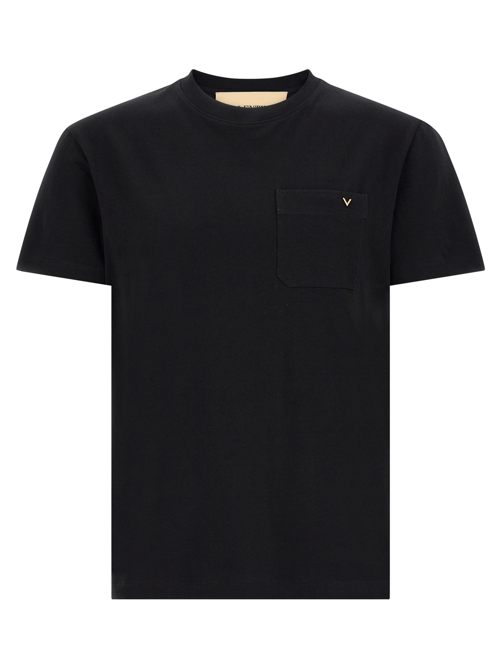 T-Shirt Black Cotton - Men